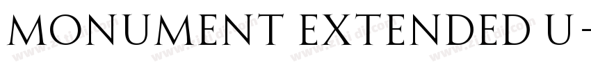 Monument Extended U字体转换